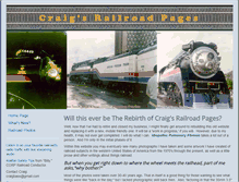 Tablet Screenshot of craigsrailroadpages.com